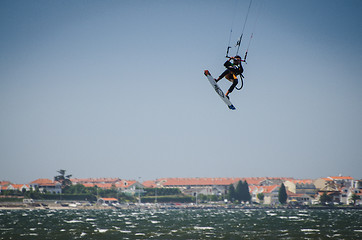 Image showing Participant in the Portuguese National Kitesurf Championship 201