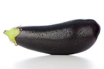 Image showing Big eggplant closeup