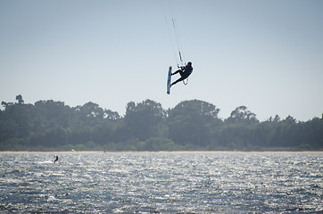 Image showing Participant in the Portuguese National Kitesurf Championship 201