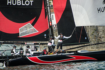 Image showing Alinghi compete in the Extreme Sailing Series