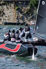 Image showing Alinghi compete in the Extreme Sailing Series