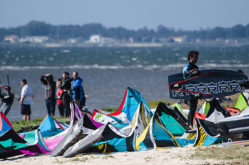 Image showing Participants in the Portuguese National Kitesurf Championship 20