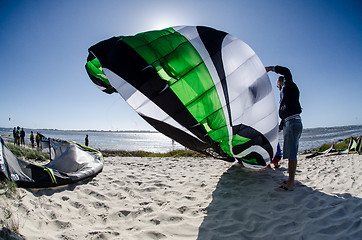 Image showing Participants in the Portuguese National Kitesurf Championship 20