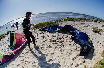 Image showing Participants in the Portuguese National Kitesurf Championship 20