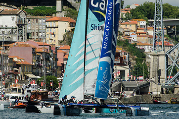Image showing The Wave - Muscat compete in the Extreme Sailing Series