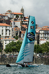 Image showing GAC Pindar compete in the Extreme Sailing Series