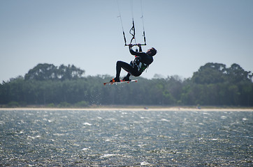 Image showing Participant in the Portuguese National Kitesurf Championship 201