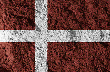 Image showing Denmark grunge flag