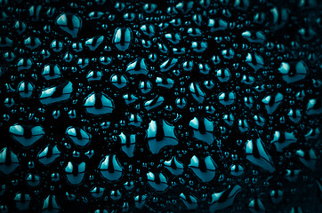 Image showing Background of water drops