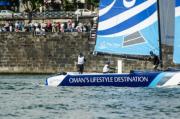 Image showing The Wave - Muscat compete in the Extreme Sailing Series