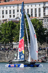 Image showing Red Bull Sailing Team compete in the Extreme Sailing Series