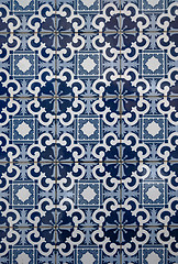 Image showing Portuguese glazed tiles