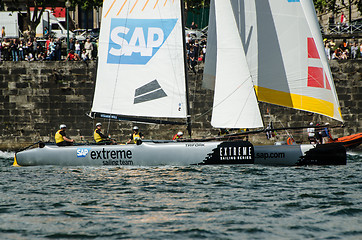 Image showing SAP Extreme Sailing Team compete in the Extreme Sailing Series