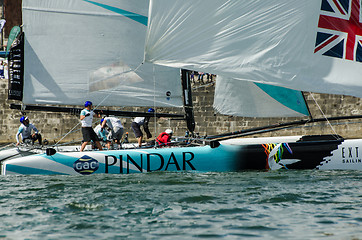 Image showing GAC Pindar compete in the Extreme Sailing Series