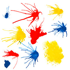 Image showing Ink splashes