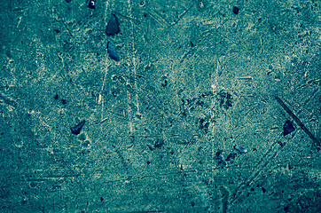Image showing Blue painted iron texture