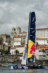 Image showing Red Bull Sailing Team compete in the Extreme Sailing Series