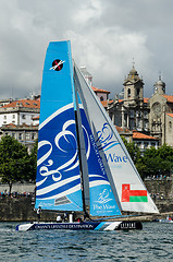 Image showing The Wave - Muscat compete in the Extreme Sailing Series