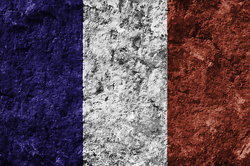 Image showing France grunge flag