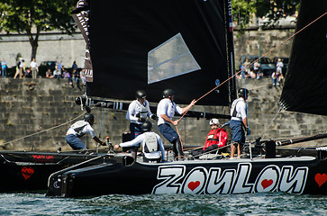 Image showing ZouLou compete in the Extreme Sailing Series