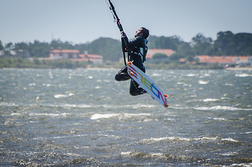 Image showing Participant in the Portuguese National Kitesurf Championship 201