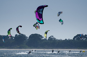 Image showing Participants in the Portuguese National Kitesurf Championship 20