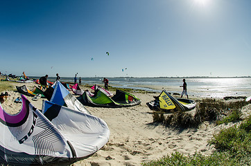 Image showing Participants in the Portuguese National Kitesurf Championship 20