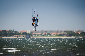 Image showing Participant in the Portuguese National Kitesurf Championship 201