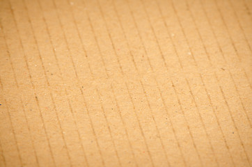 Image showing Closeup of textured recycled cardboard