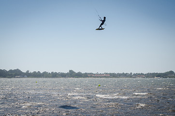 Image showing Participant in the Portuguese National Kitesurf Championship 201