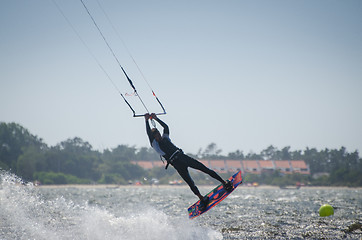 Image showing Participant in the Portuguese National Kitesurf Championship 201