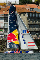 Image showing Red Bull Sailing Team compete in the Extreme Sailing Series