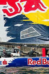 Image showing Red Bull Sailing Team compete in the Extreme Sailing Series