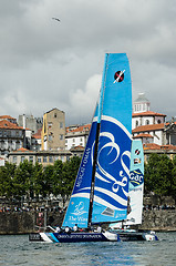 Image showing The Wave - Muscat compete in the Extreme Sailing Series