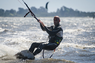 Image showing Rui Duarte Silva in the Portuguese National Kitesurf Championshi