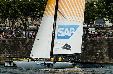 Image showing SAP Extreme Sailing Team compete in the Extreme Sailing Series