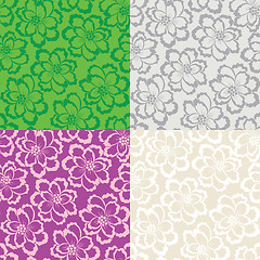 Image showing Decorative floral seamless background