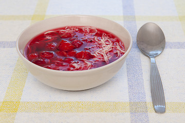 Image showing Fruit soup