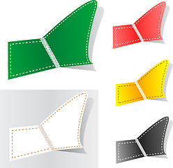 Image showing Set of colorful tag labels. Vector illustration