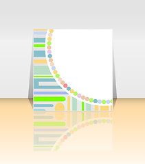 Image showing Presentation of flyer design content background. vector