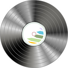 Image showing vector vinyl record