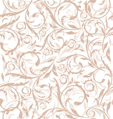 Image showing Excellent seamless floral background, pattern for continuous rep