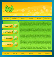 Image showing Eco friendly nature webdesign layout