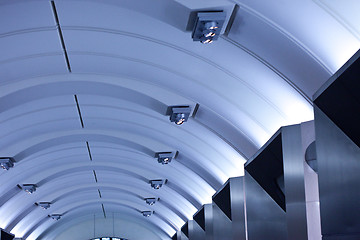 Image showing interior of the metro station