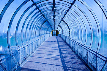 Image showing blue tunnel