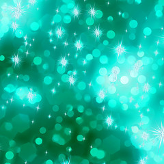 Image showing Glittery green Christmas background. EPS 8