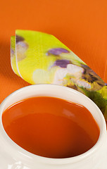 Image showing Bowl with gazpacho soup