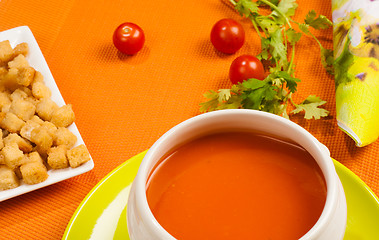 Image showing Portion of gazpacho