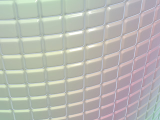 Image showing Fluted metal pattern with gradient colors