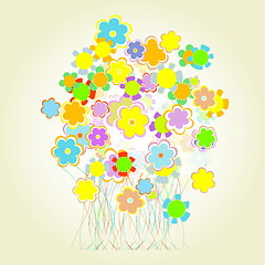 Image showing vector flower background, wedding greetings card